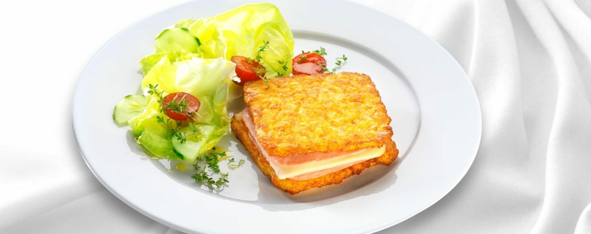 11er Knusper-Rösti-Toast mit Salat Herzen